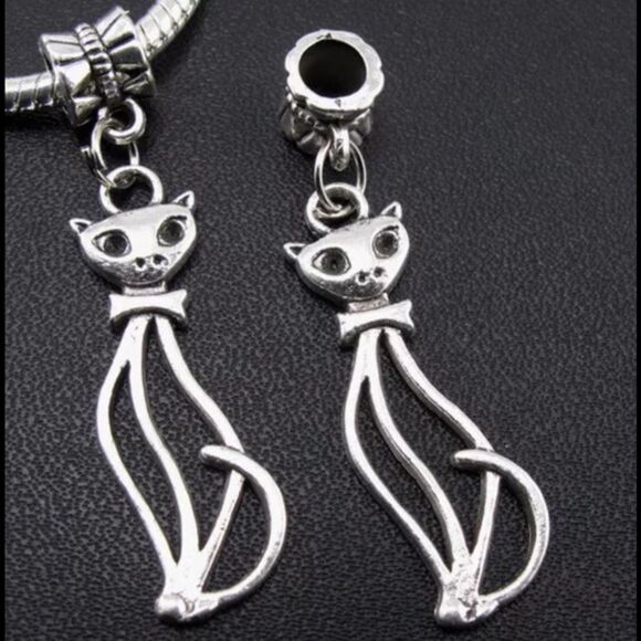 Cute cat charm fits pandora - Picture 1 of 2
